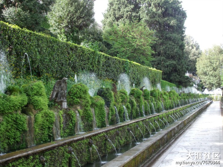 埃斯特莊園 噴泉 百泉宮 圣杯噴泉 園林設(shè)計(jì)