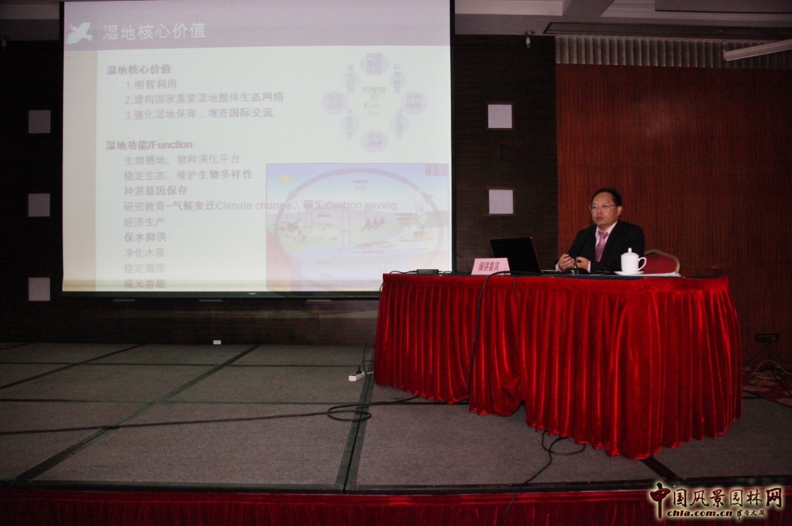方偉達(dá)教授在做演講