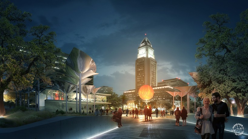 洛杉磯 第一大街市民中心公園設計