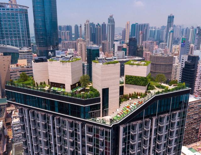 繁華都市的屋頂活力空間——香港空中花園