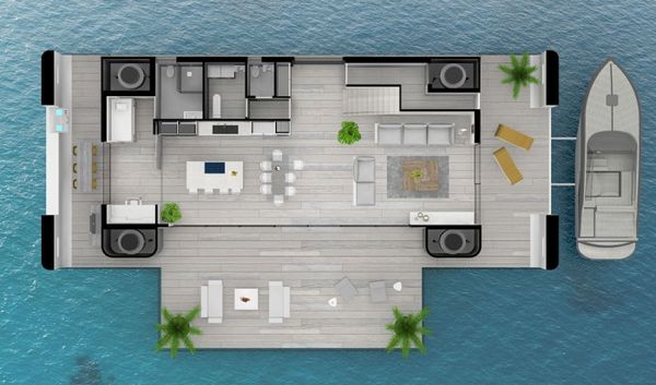 荷蘭建筑師設計漂浮房屋