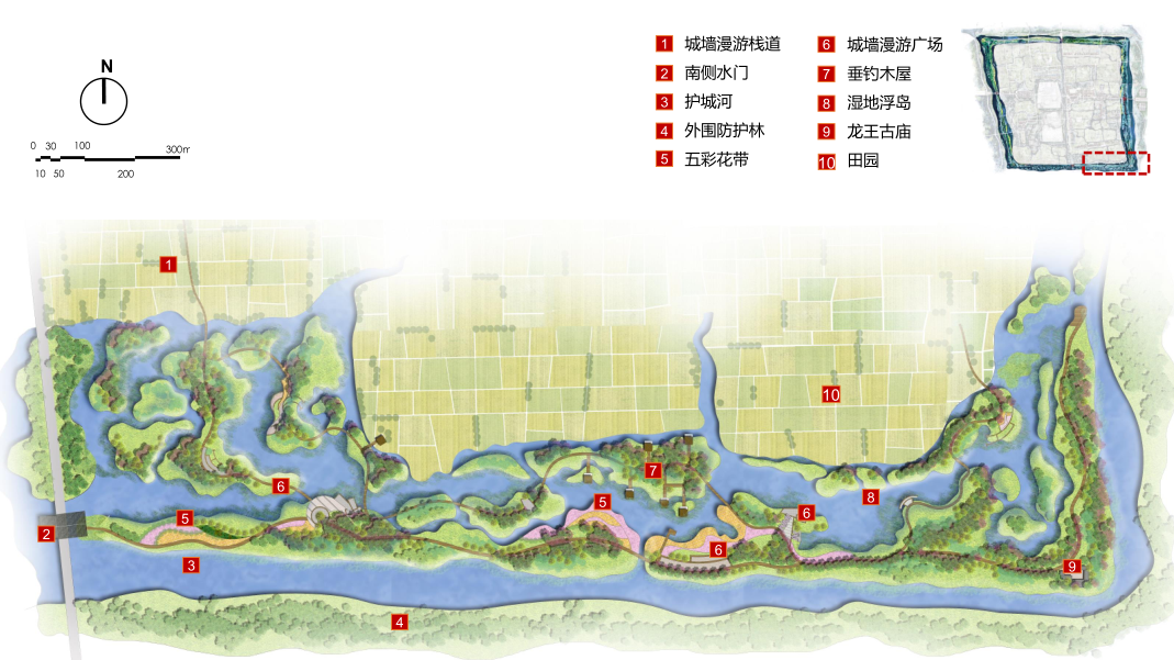 園冶杯專業(yè)獎(jiǎng)：湖北荊州郢城文化小鎮(zhèn)概念性規(guī)劃方案