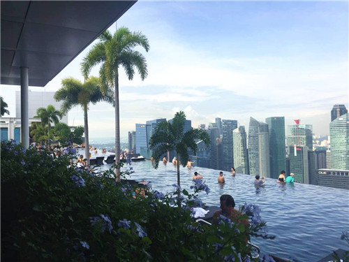 無邊際泳池，令人驚嘆的空中景觀