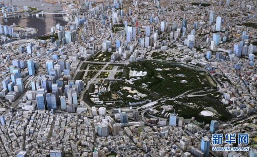 鳥瞰東京皇居